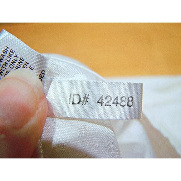 Express Lightweight Button Front Blouse Ivory Long Sleeve Puff Sleeve Top Sz XS - Picture 9 of 11